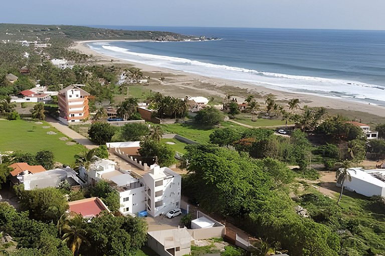 Depa 2-Rec (AC/Starlink) Alberca, Playa 1 cuadra